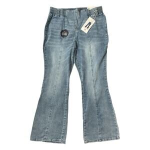 Gemma Rae Jeans Womens 20W Stretch Hi-Rise Flare Wide Leg 70s Boho Hippie NWT
